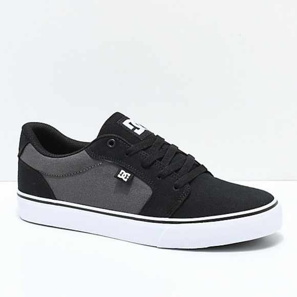 DC Other - DC Anvil TX Black/Battleship Grey/White Shoes